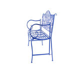 Blue Metal Traditional Bench, , alternate image number null