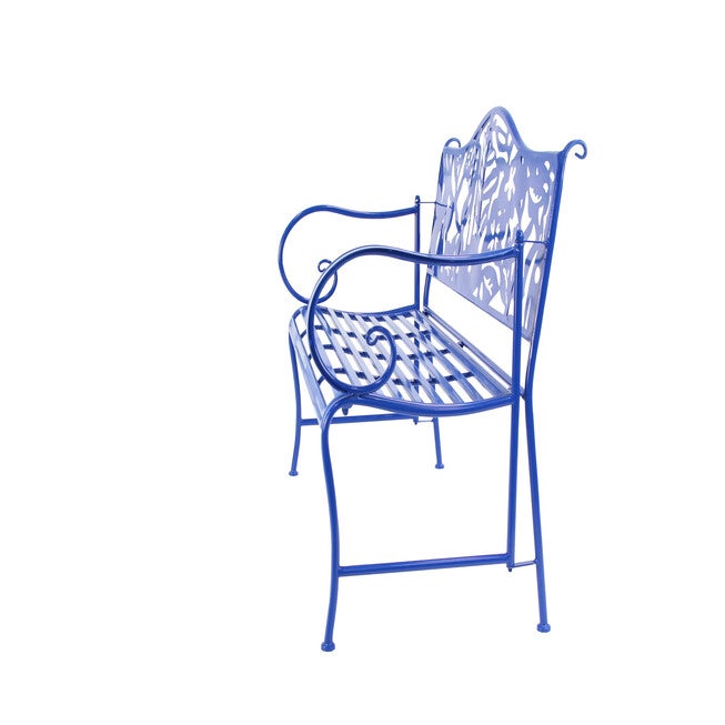 Blue Metal Traditional Bench, , alternate image number 2