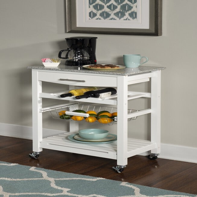 Kitchen Island Granite Top White, , alternate image number 3