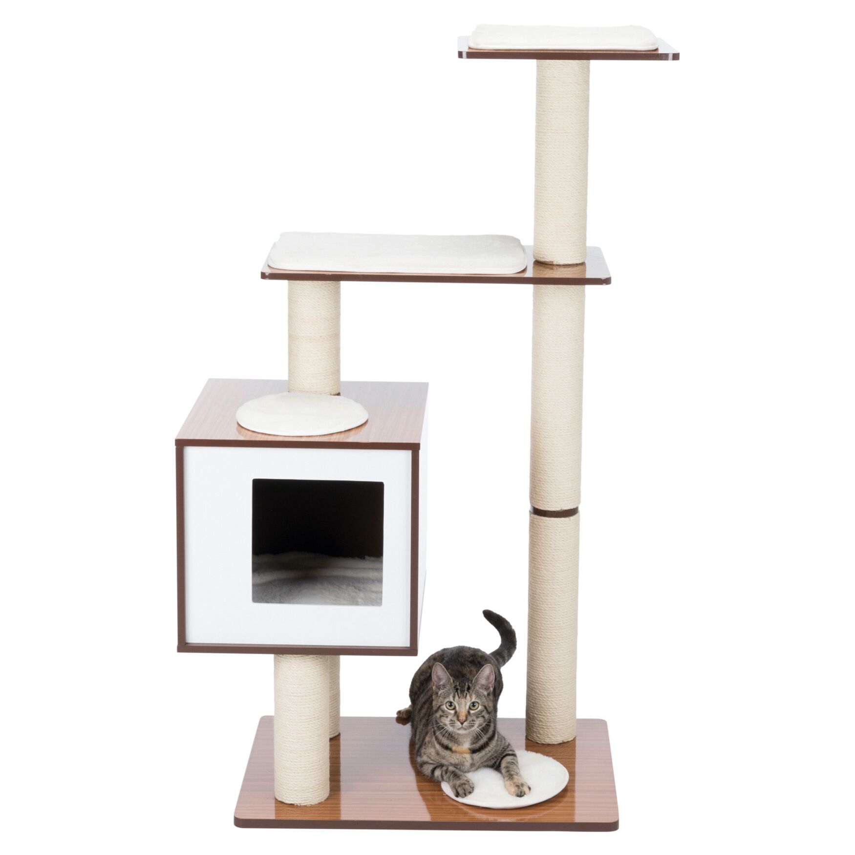 Avoca Wooden Cat Tower Scratching Post, , alternate image number 3
