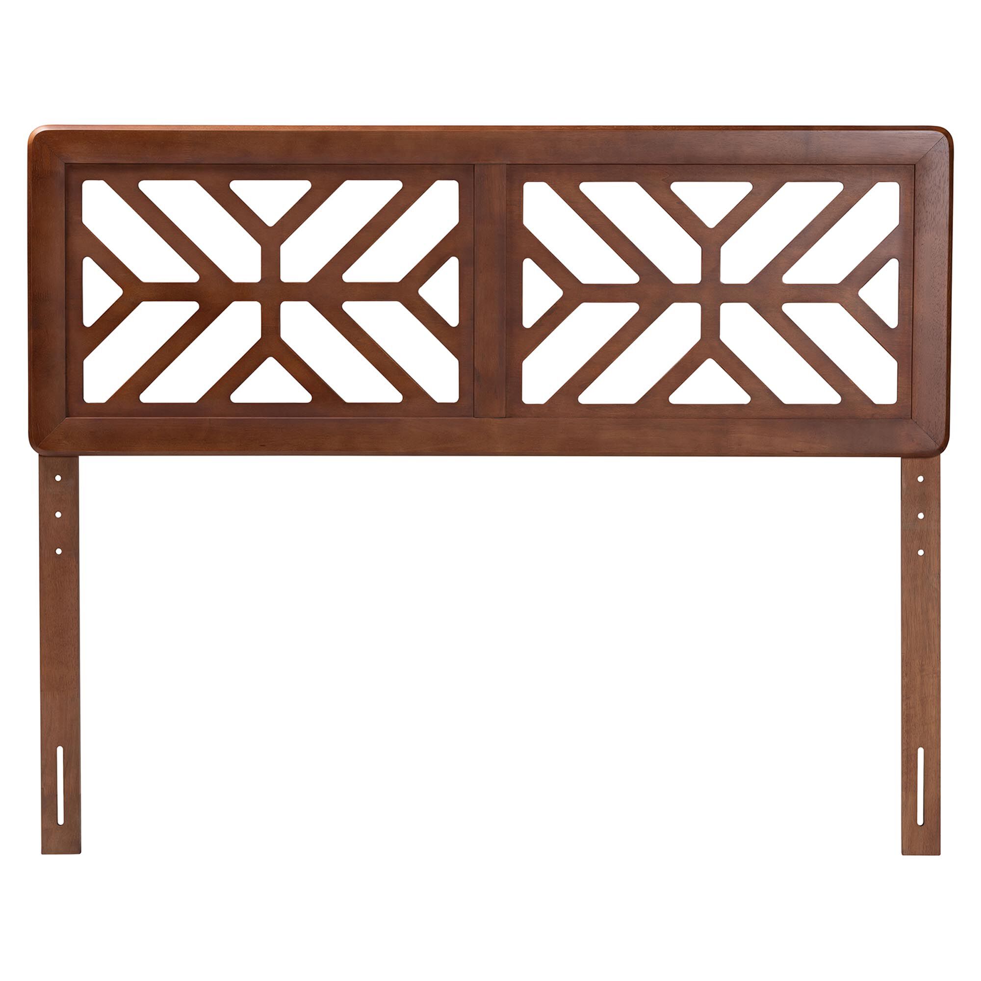 Kalare Wood Headboard with Geometric Cutout Design, Queen, BROWN, alternate image number 2