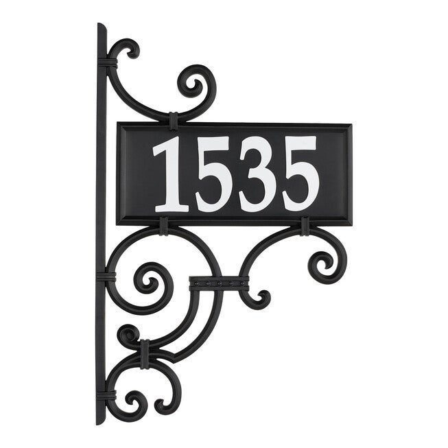 Nite Bright Ironwork Reflective Address Post Sign, , alternate image number 5