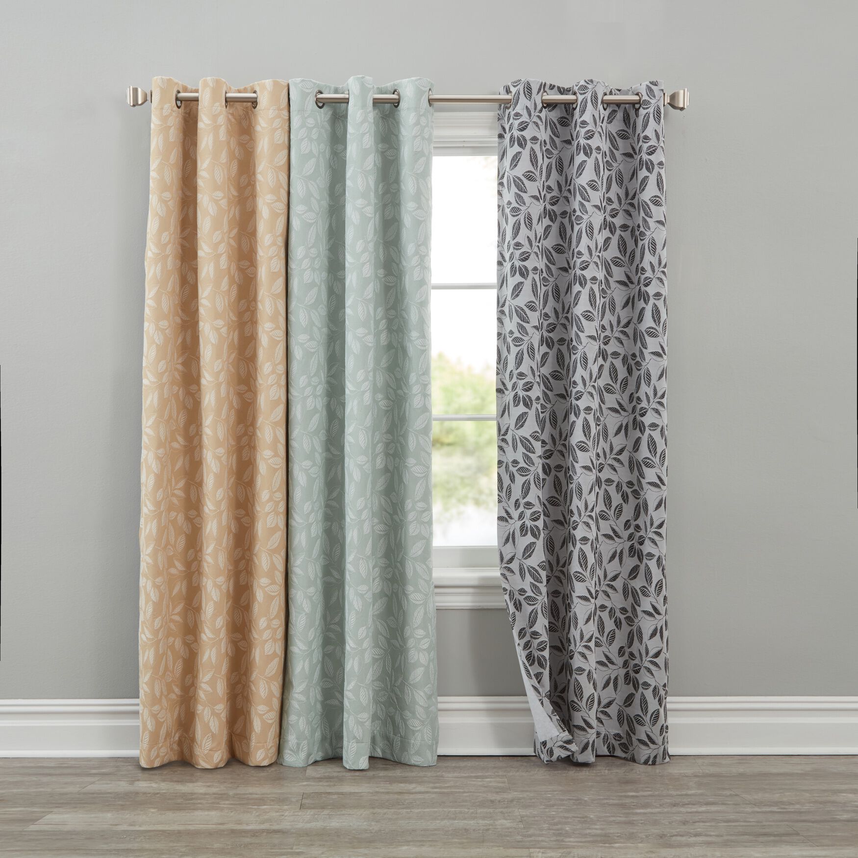 Satti 100% Blackout Grommet Panel, GOLD, on-hover image number 1