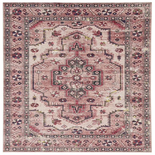 Washable Marcie Ivory/Pink Rug, IVORY, hi-res image number 0