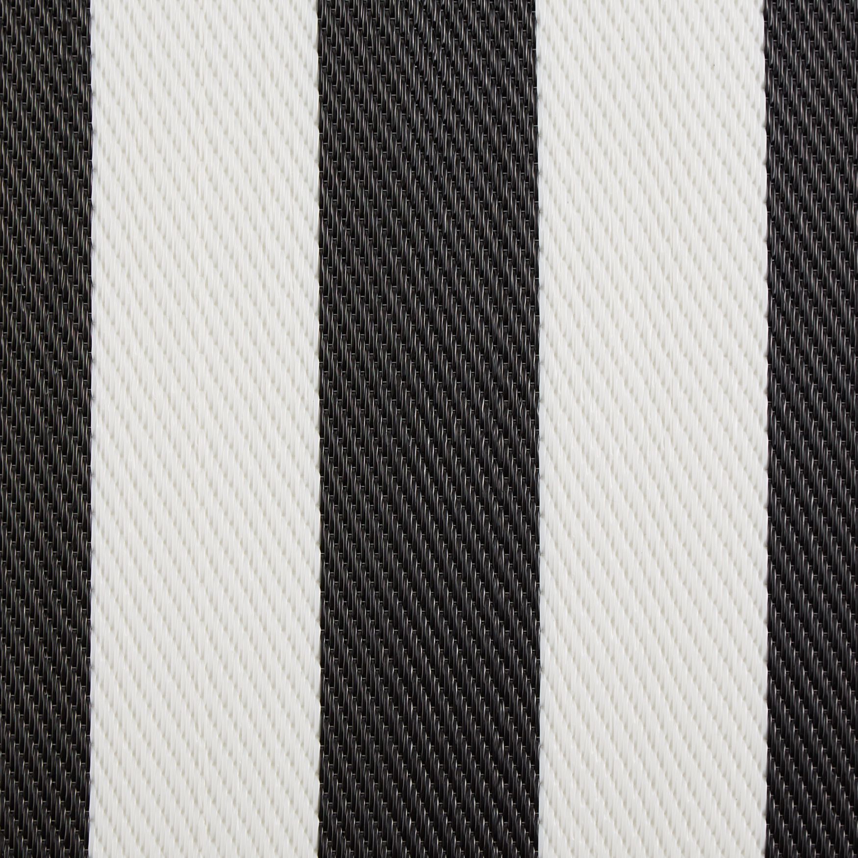 Black/White Stripe Outdoor Floor Runner 3X6 Ft Floor Coverings, , alternate image number 2