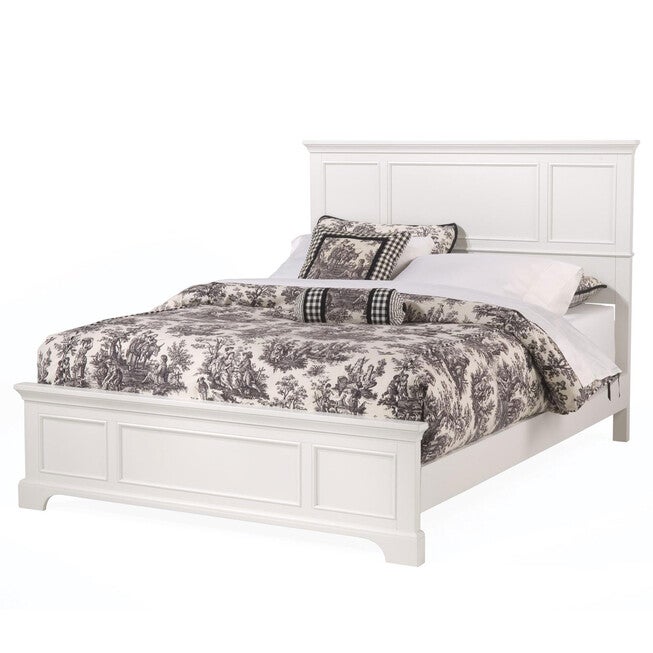 Naples Queen Bed White Finish , WHITE, hi-res image number 0