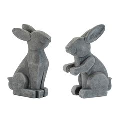 Modern Sitting Bunny Figurine Set of 6