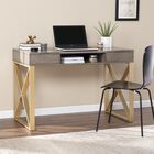 Bardmont Two Tone Desk W Storage, GRAY, hi-res image number null