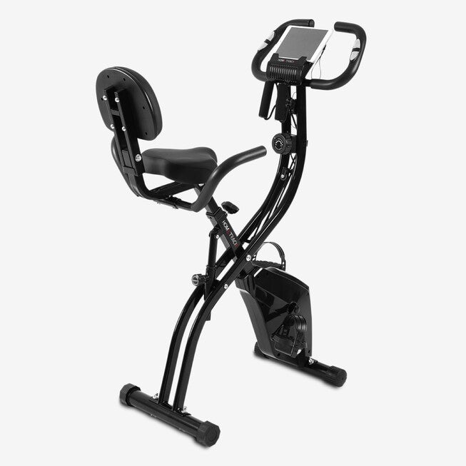 300 lbs. Weight Capacity Fitness Bike with Resistance Bands, METALLIC GRAY, hi-res image number 0