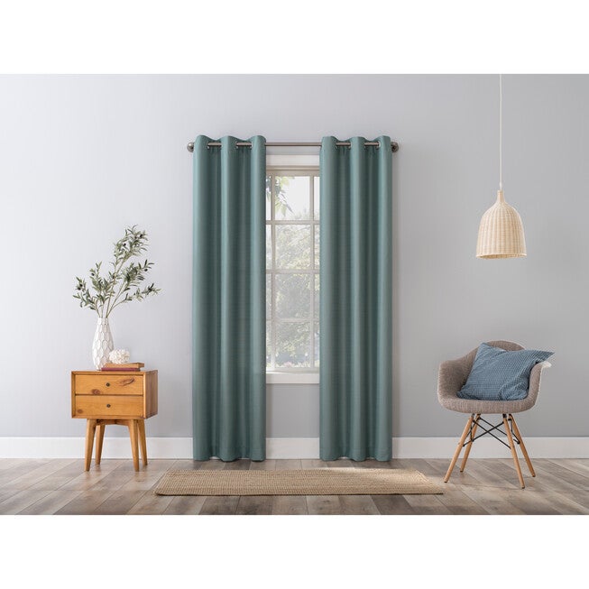 Sherley Solid Grommet Panel, MINERAL, hi-res image number null