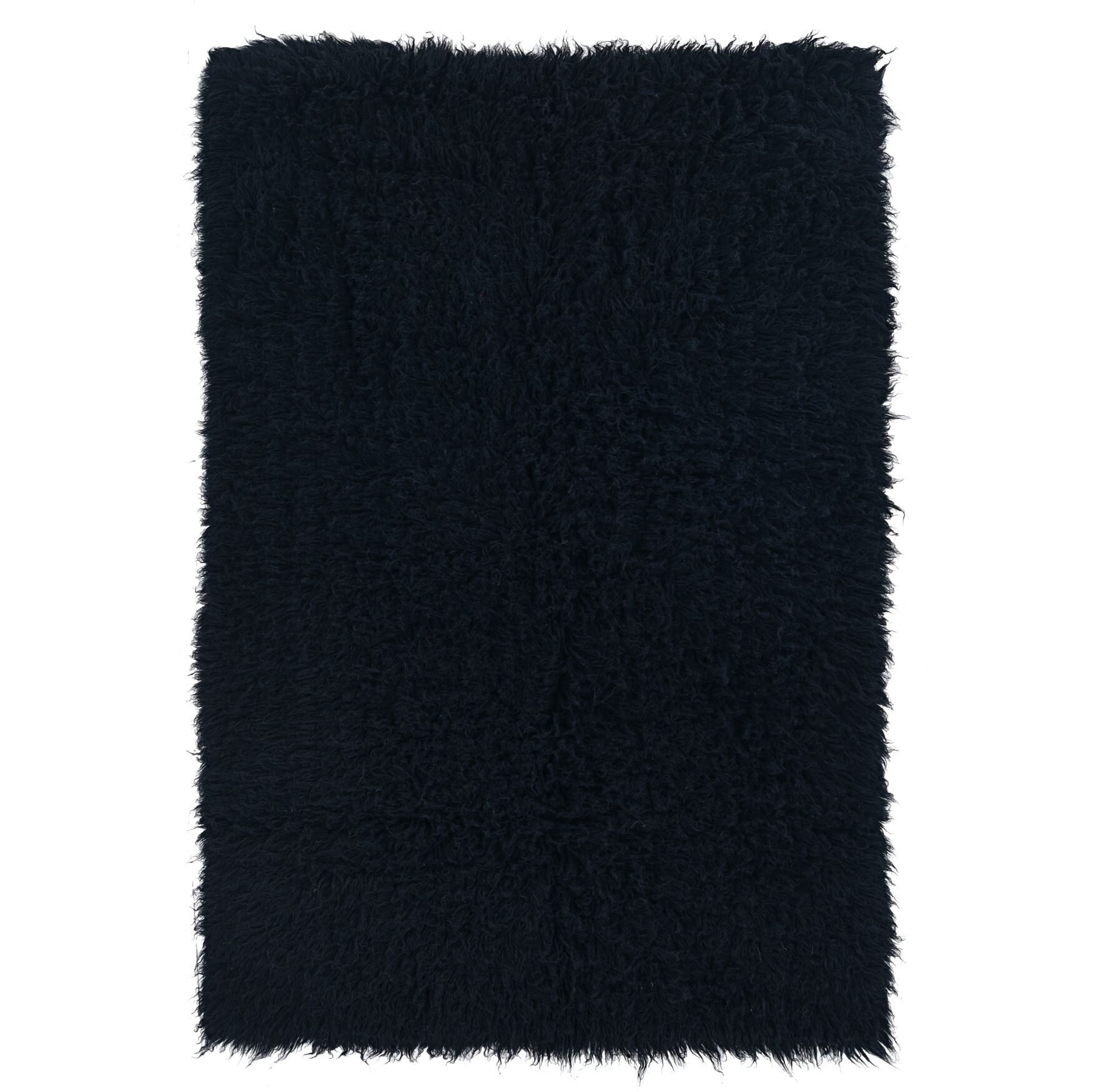 Flokati Black Rug, BLACK, hi-res image number 0