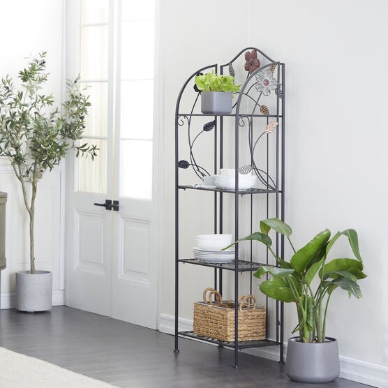 Black Iron Traditional Baker'S Rack, , alternate image number null