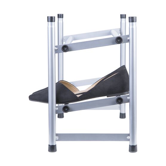 Stackable Telescoping Shoe Rack, Silver, , alternate image number null