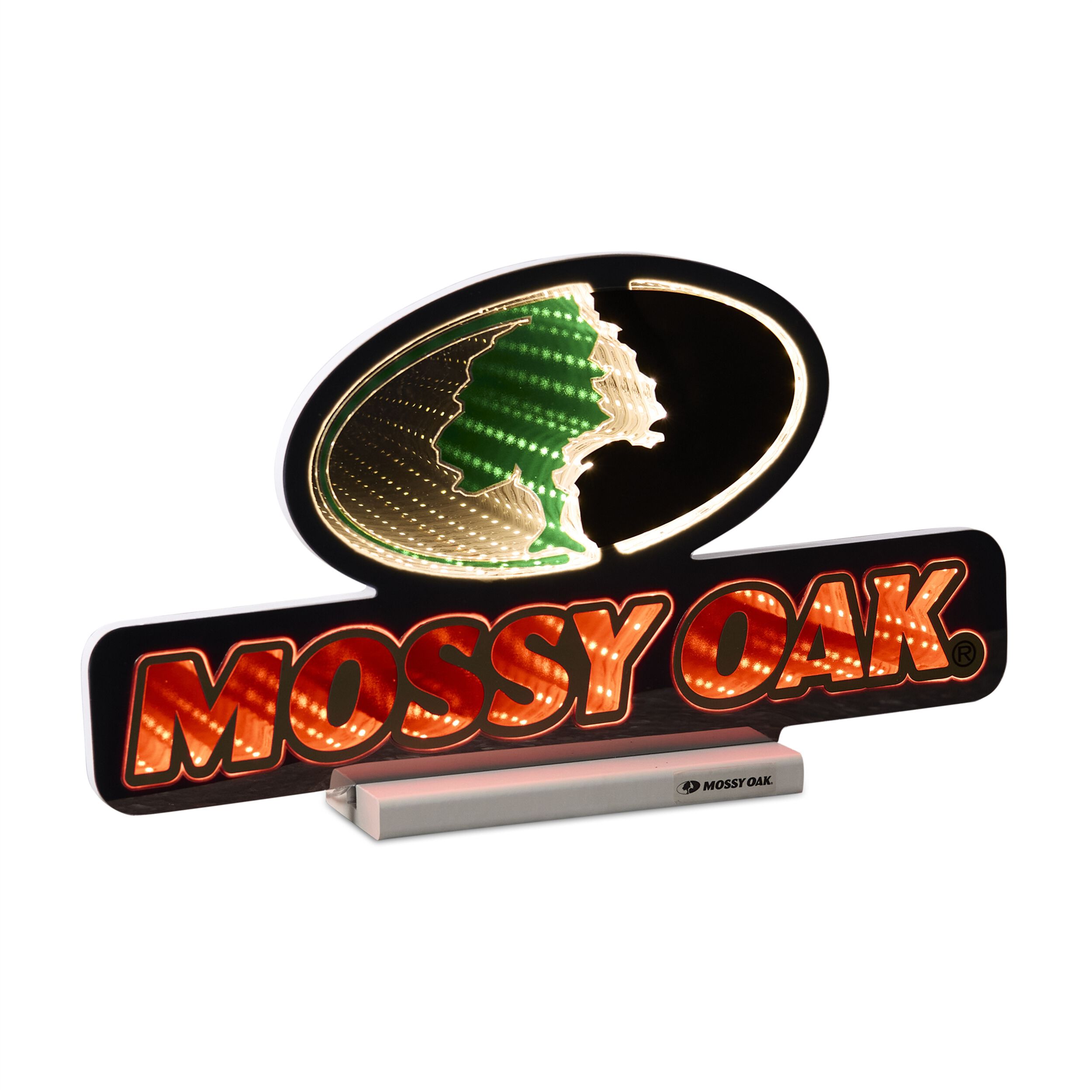 Mossy Oak Logo Ekkolight 17 inchesL, RED GREEN WHITE, hi-res image number 0