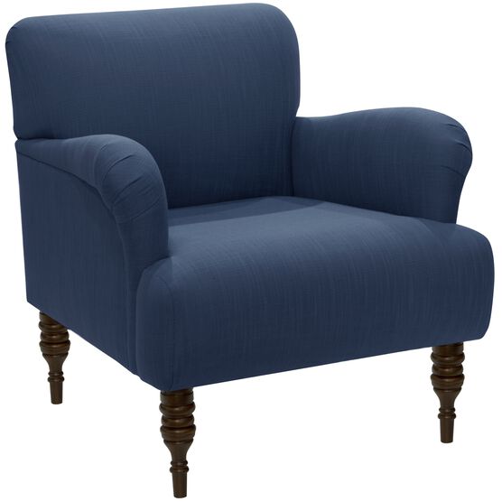 Linen Arm Chair, LINEN NAVY, hi-res image number null