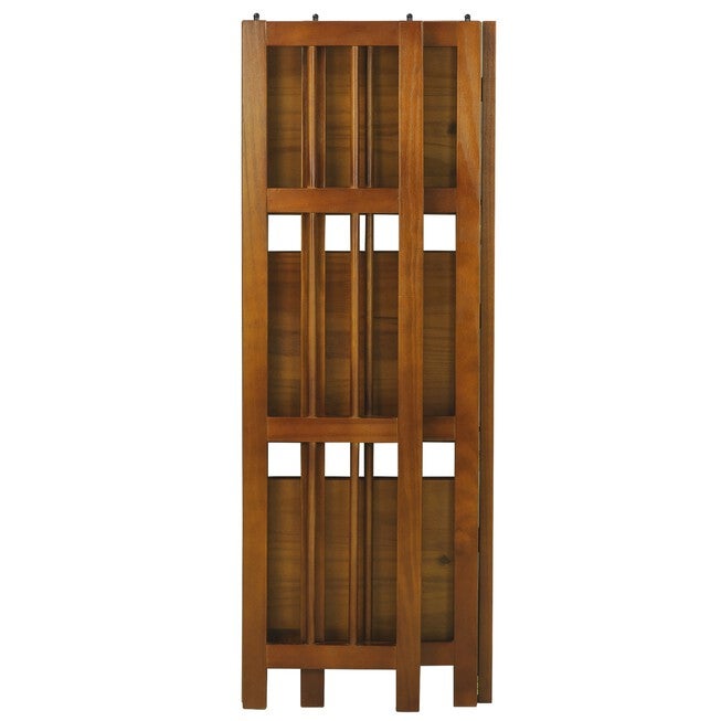 3-Shelf Folding Bookcase 14 inches Wide-Honey Oak, , alternate image number 2