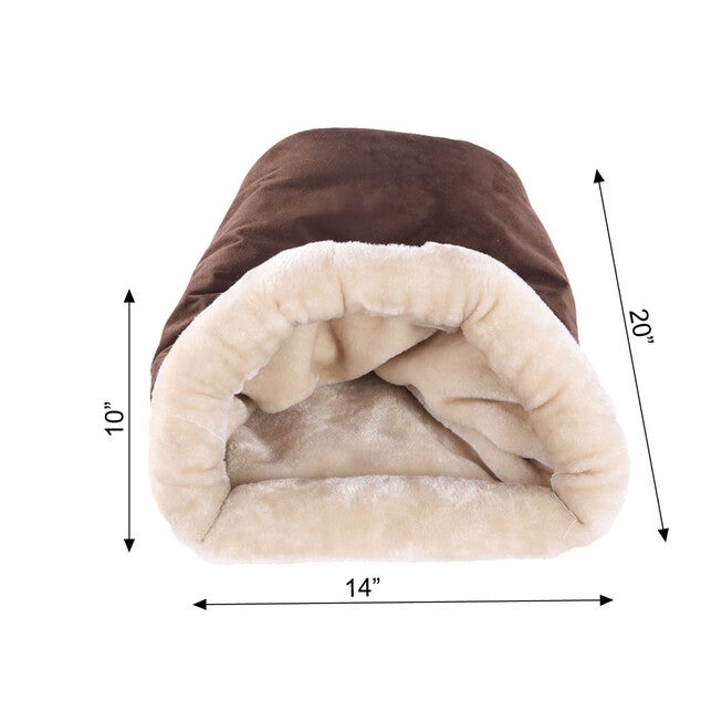 Sleep Shape Cat Dog Cave Bed, Indian Red, , alternate image number 5