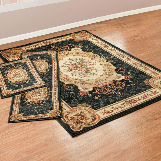 Floral 3-Pc. Rug Set with Runner, , on-hover image number null