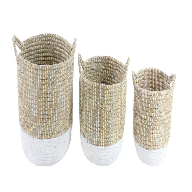 Cosmoliving By Cosmopolitan Set Of 3 Basket Storage Basket, , alternate image number null