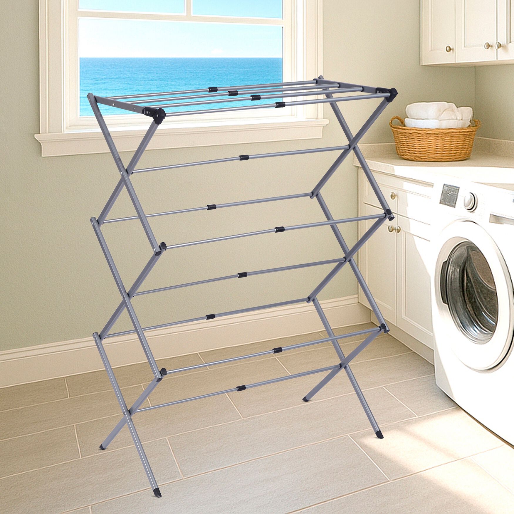 Extendable Dryer Rack, , on-hover image number 1