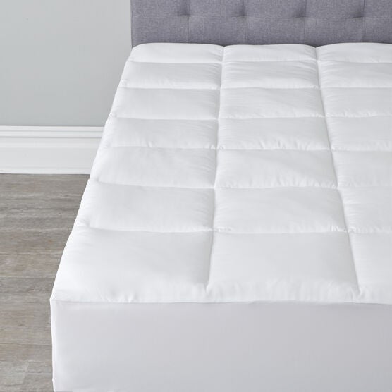 240-TC. Microfiber Mattress Pad, WHITE, hi-res image number null