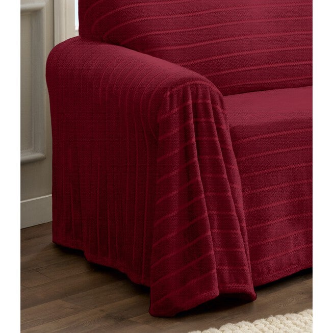 Nolan Plush Cozy Loveseat Throw Furniture Cover, , on-hover image number 1