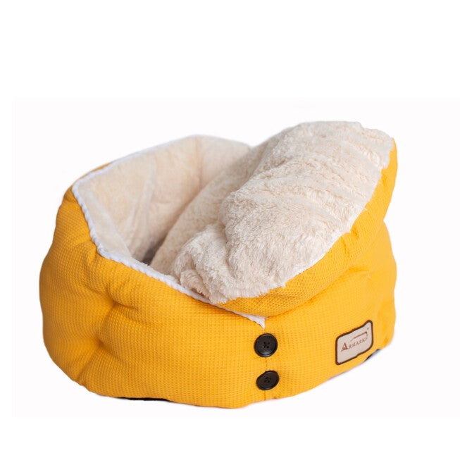 Gold Waffle and White Cat Dog Bed, , alternate image number 10