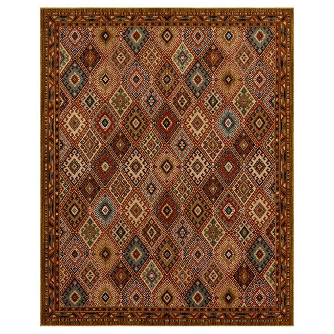 Pine Row Area Rug, RED, hi-res image number 0