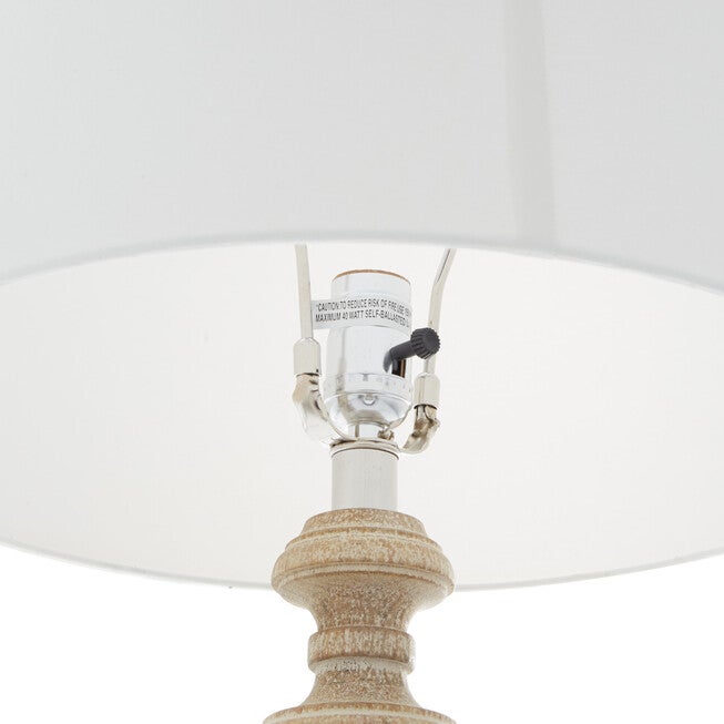 Brown Wood Traditional Table Lamp, , alternate image number null