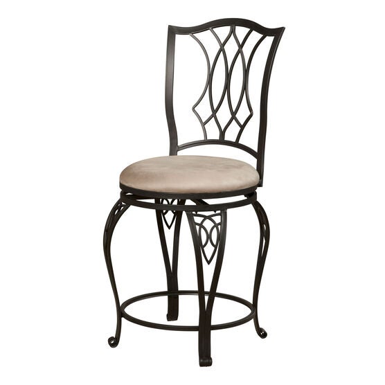 Big & Tall Diamond Top Counter Stool 24", SILVER, hi-res image number null