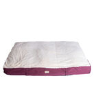 Extra Large Pet Dog Bed Mat With Poly Fill Cushion & Removel Cover, IVORY BURGUNDY, hi-res image number null