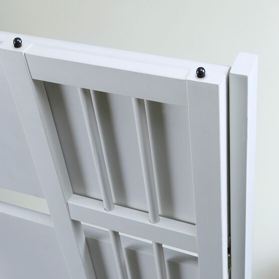 3-Shelf Folding Stackable Bookcase 27.5" Wide-White, , alternate image number null