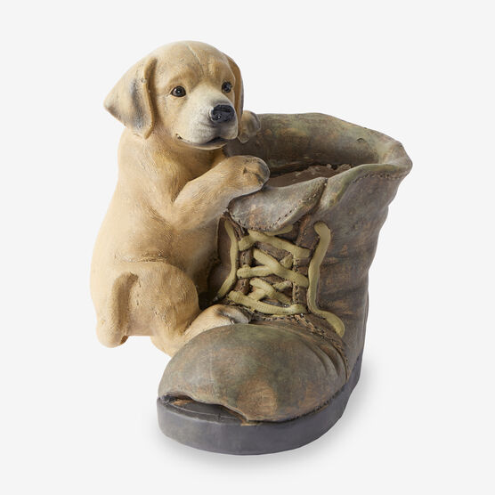 Dog with Boot Planter, , on-hover image number null