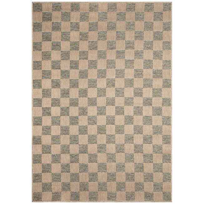 Roma Checkerboard Indoor/Outdoor Area Rug Cool | Catherines