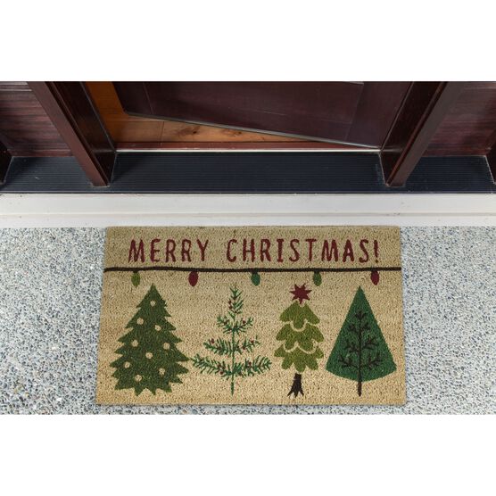 Merry Christmas Trees Doormat, , alternate image number null