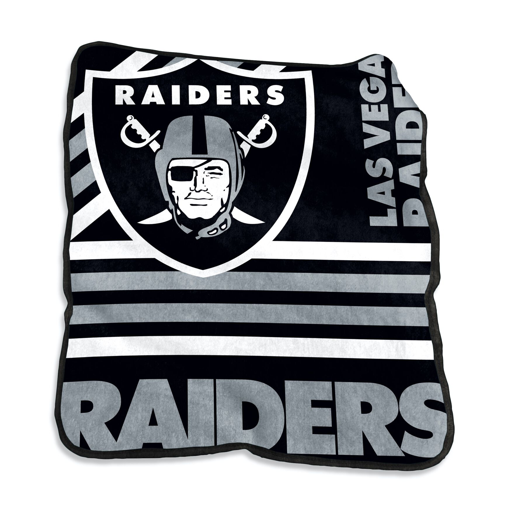 Las Vegas Raiders Raschel Throw Home Textiles, MULTI, hi-res image number 0