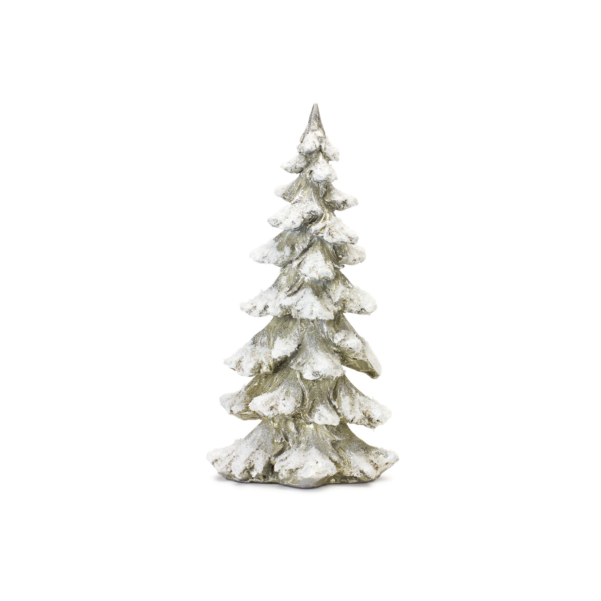 Frosted Pine Tree Decor with Silver Finish (Set of 4), SILVER, alternate image number 3