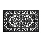 Scroll Rubber Doormat, BLACK, hi-res image number null
