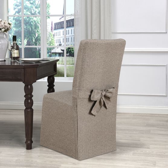 Kathy Ireland Evening Dining Room Chair Cover, FAWN, hi-res image number null