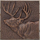 Buck 8" x 8" Indoor Outdoor Wall Décor, ANTIQUE COPPER, hi-res image number null