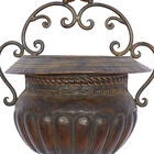 Dark Brown Iron Traditional Planter, , alternate image number null