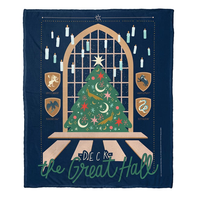 Wb Harry Potter Deck The Great Hall Silk Touch Throw, , on-hover image number 1