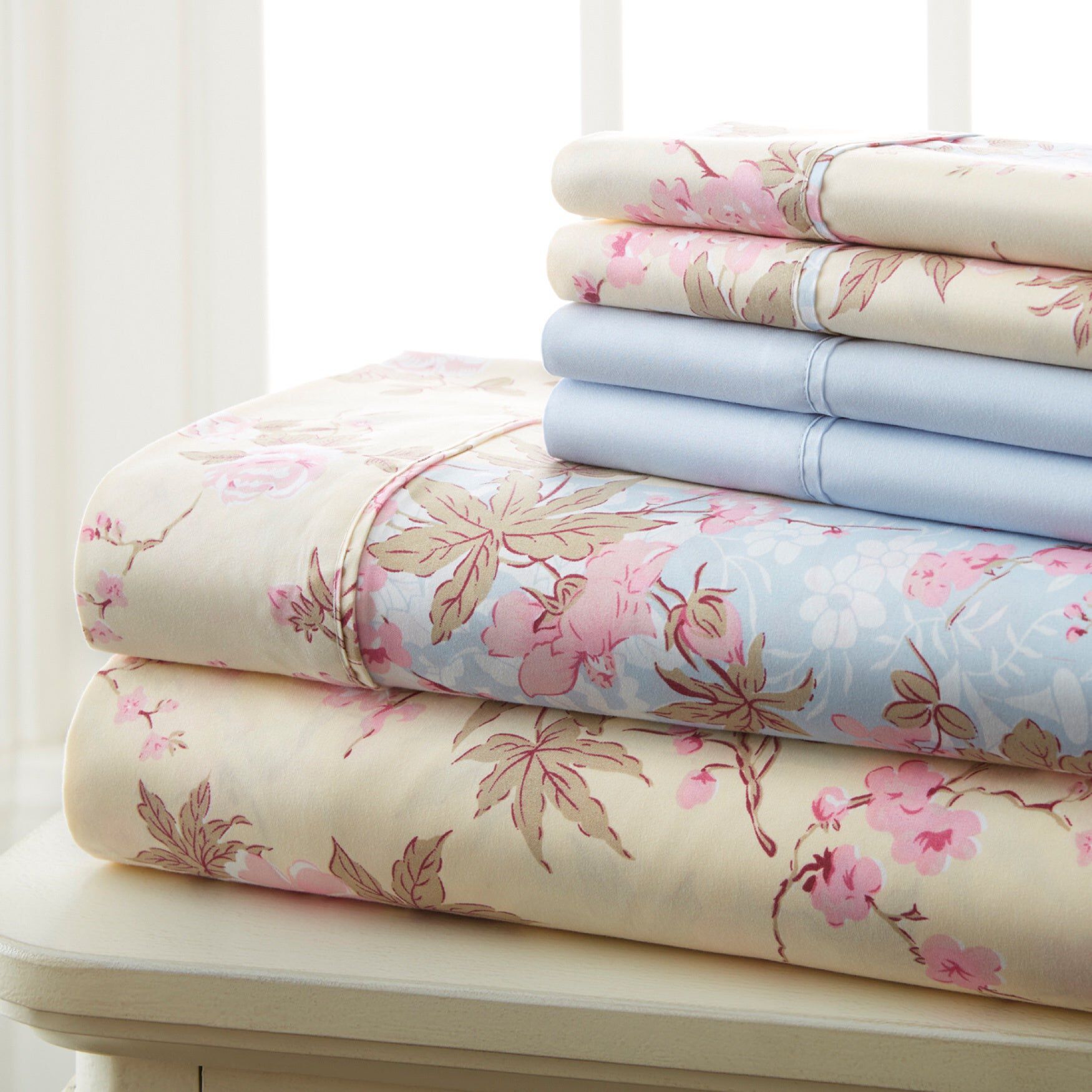 6-pc Traditional Floral Sheet Set