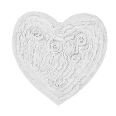 Bellflower Heart Bath Rug