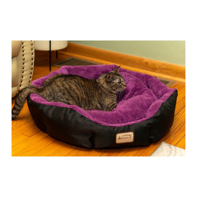 Armarkat Large, Soft Cat Bed In Purple And Black - C101Nh/Zh Cat Bed, , alternate image number 4