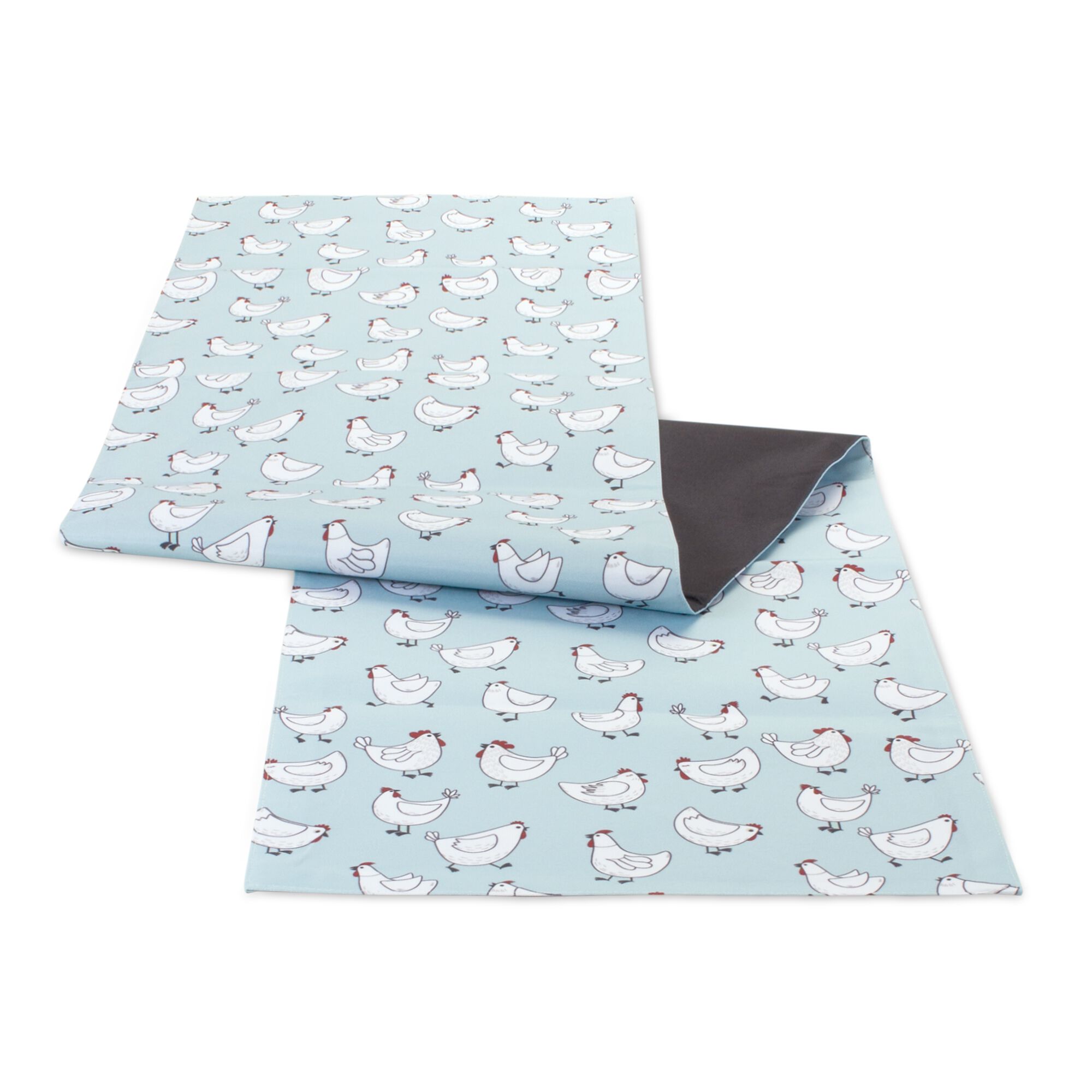Table Runner 72 inchesL x 16 inchesW Polyester, BLUE WHITE RED, hi-res image number 0
