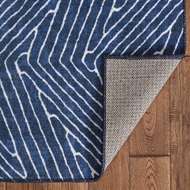 Washable Fuller Blue/Ivory Rug, , on-hover image number null