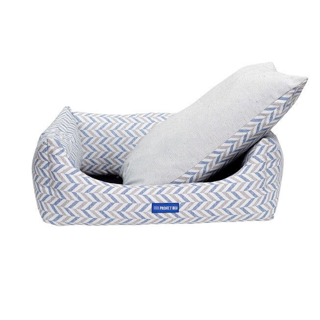 Waikiki Eco-Fabric Bolster Dog Bed, , on-hover image number null
