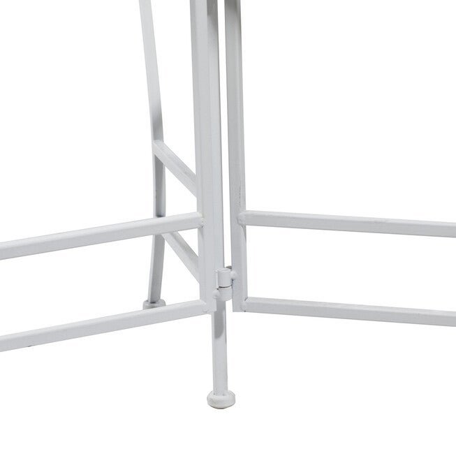 Set Of 3 White Metal Traditional Plantstand, , alternate image number null