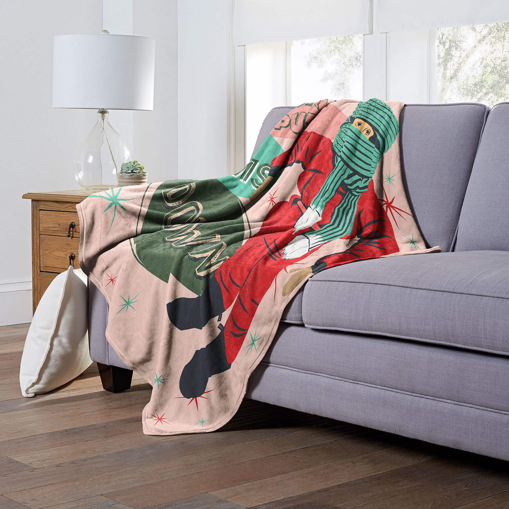 Wb A Christmas Story Can'T Put My Arms Down Silk Touch Throw Blanket, , alternate image number 3